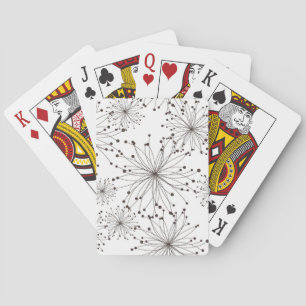 Baraja De Cartas Fondo floral retro