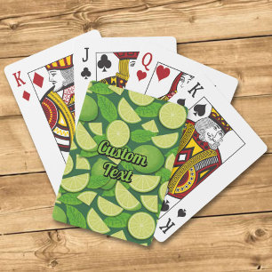 Baraja De Cartas Fondo Lime