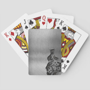Baraja De Cartas Fondo metalizado con daño mecánico