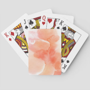 Baraja De Cartas Fondo pintado a mano 5 de la acuarela abstracta