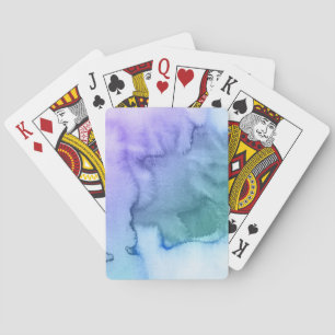 Baraja De Cartas Fondo pintado a mano 6 2 de la acuarela abstracta