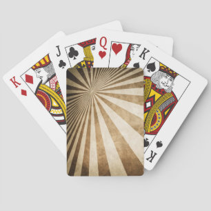 Baraja De Cartas Fondo retro del modelo de la raya