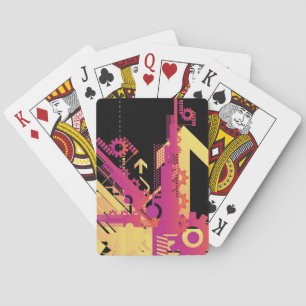 Baraja De Cartas Fondo técnico de medio tono 7