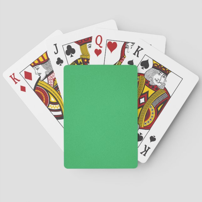 Baraja De Cartas Fondo verde de fondo moderno (Reverso)