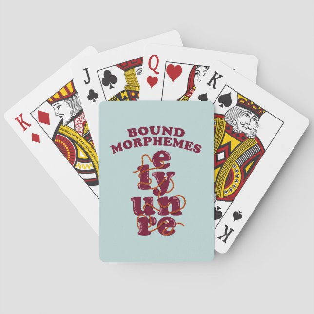 Baraja De Cartas Fonos morfemos enlazados enseñando inglés (Reverso)