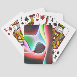 Baraja De Cartas Forma abstracta de color de la superposición de re