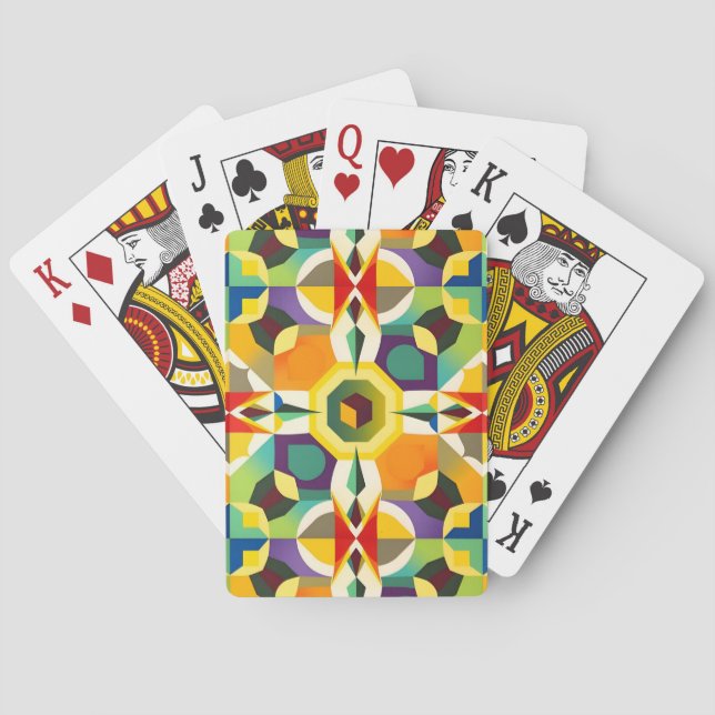 Baraja De Cartas Forma multicolor 1 (Reverso)