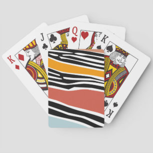 Baraja De Cartas Formas abstractas coloridas con diseño de impresió