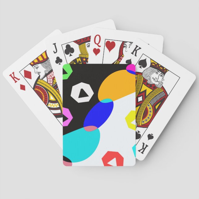 Baraja De Cartas Formas coloreadas (Reverso)