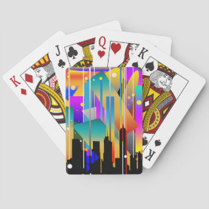 Baraja De Cartas Formas geométricas abstractas de Nueva York modern