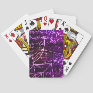 Baraja De Cartas Fórmulas en el espacio matemático