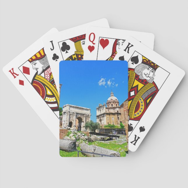 Baraja De Cartas foro romano (Reverso)