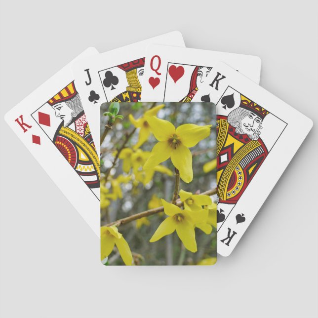 Baraja De Cartas Forsythia en primavera (Reverso)