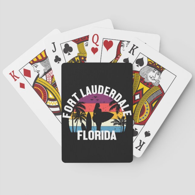 Baraja De Cartas Fort Lauderdale, Florida (Reverso)
