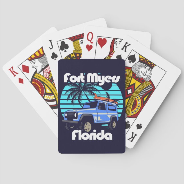 Baraja De Cartas Fort Myers Florida (Reverso)