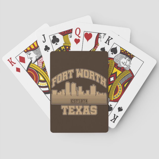 Baraja De Cartas Fort Worth, Texas (Reverso)