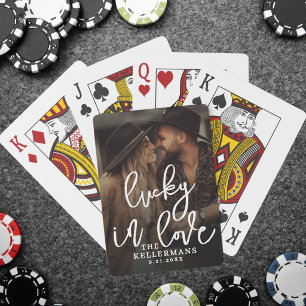 Baraja De Cartas Foto Afortunado en el Amor