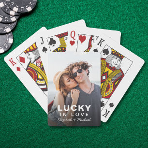 Baraja De Cartas Foto Afortunado en el Amor
