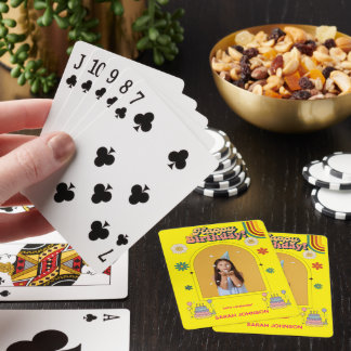 Baraja De Cartas Foto Almohada Cumpleaños Personalizada | Regalo Pe