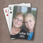 Baraja De Cartas Foto completa - Texto de Personalizado vertical<br><div class="desc">Una forma divertida de capturar recuerdos y compartirlos con amigos. Agrega una foto vertical y tu leyenda favorita para hacer un regalo genial para tus amigos.</div>