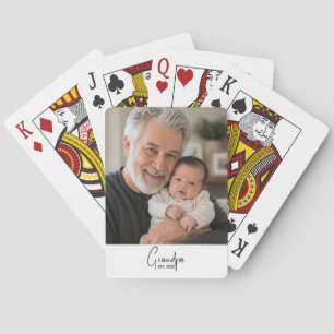 Baraja De Cartas Foto de Abuelo Estableció Escritura