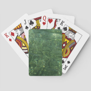 Baraja De Cartas Foto de Agua sobre hierba marina II (Azul y Verde)