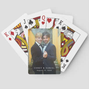 Baraja De Cartas Foto de boda gay con dos novios