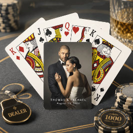 Baraja De Cartas Foto de boda o compromiso de pareja