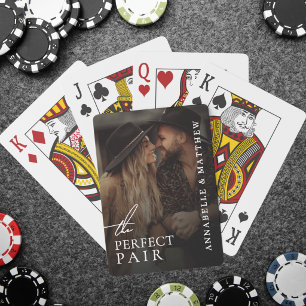 Baraja De Cartas Foto de Boda Pareja Perfecta
