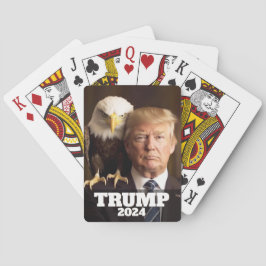Baraja De Cartas Foto de Donald Trump 2024 - águila calva en el hom