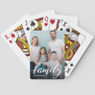 Baraja De Cartas Foto de escritura familiar moderna