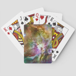 Baraja De Cartas Foto de espacio de la galaxia de nebulosas de colo