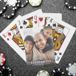 Baraja De Cartas Foto de familia con nombre personalizado