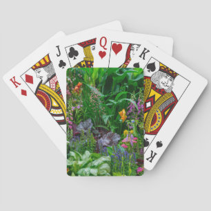Baraja De Cartas Foto de flores de verano de jardín de cottage ingl