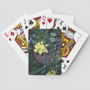 Baraja De Cartas Foto de flores nocturnas amarillas