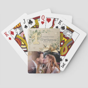 Baraja De Cartas Foto de grullas de papel para aniversario de bodas