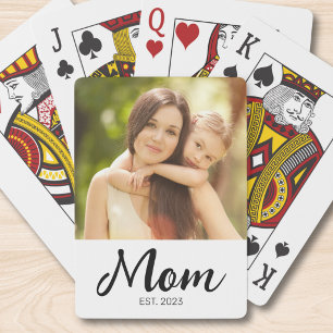 Baraja De Cartas Foto de guión establecido por mamá
