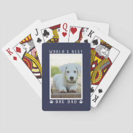 Baraja De Cartas Foto de Huellas de Garra del Mejor Papá de Perro d