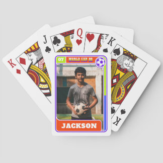 Baraja De Cartas Foto de jugador de fútbol de la Copa Mundial 2026