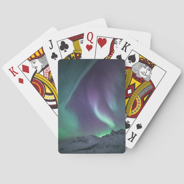 Baraja De Cartas Foto de las luces del norte (Reverso)