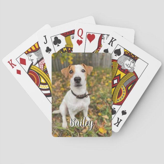 Baraja De Cartas Foto de Mascota personalizado Deck personalizado p (Reverso)