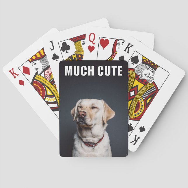 Baraja De Cartas Foto de Mascota personalizado Divertido Estilo Mem (Reverso)