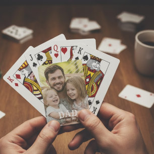 Baraja De Cartas Foto de Papá Establecida