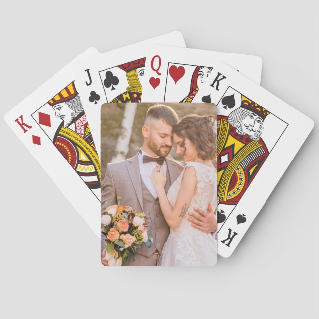 Baraja De Cartas Foto de pareja Personalizado personalizada (Reverso)