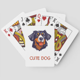 Baraja De Cartas Foto de perro - Foto de Mascota - Tarjetas de póqu