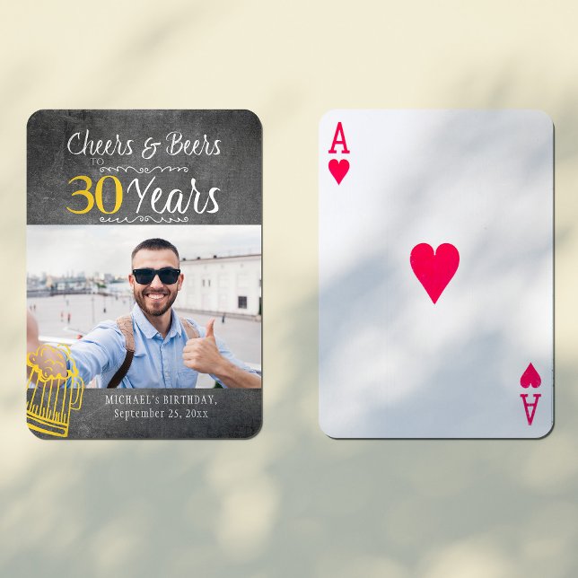 Baraja De Cartas Foto de personalizado Alegres y cervezas cumpleaño (Subido por el creador)