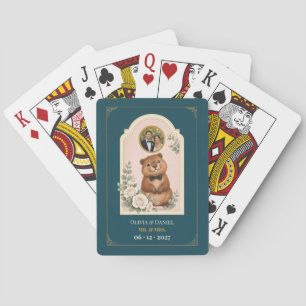 Baraja De Cartas Foto de recuerdo de boda personalizada de castor b