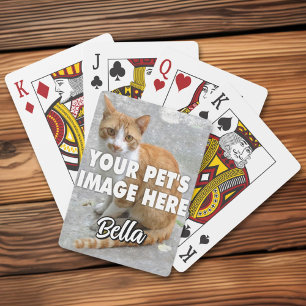Baraja De Cartas Foto de su gato