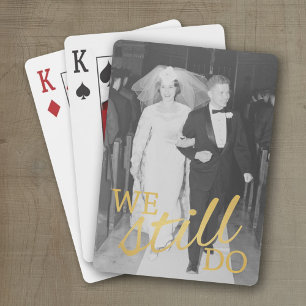 Baraja De Cartas Foto del 50° aniversario del Boda - Todavía lo hac