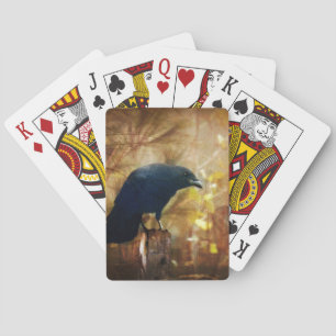 Baraja De Cartas Foto del cuervo/del cuervo